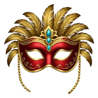 masquerade mask sticker