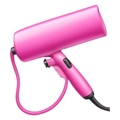 pink hair curling iron sticker