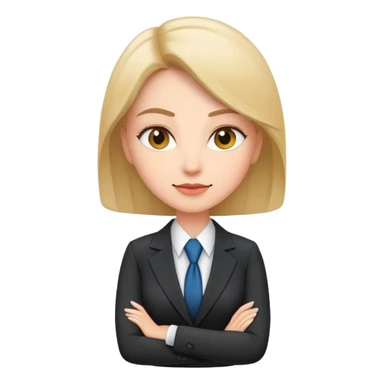 professional businesswoman in a suit sticker