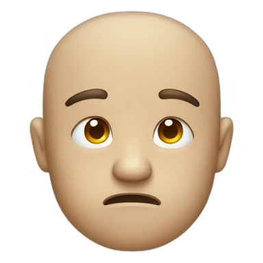 Sulking-face sticker