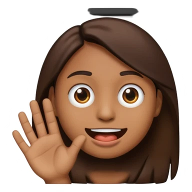 Tourne cet emoji 🤜 de -90 degrés et met le sur la bouche de cette emoji 😭 sticker