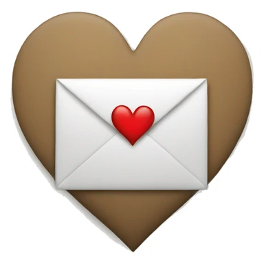 memo with heart sticker