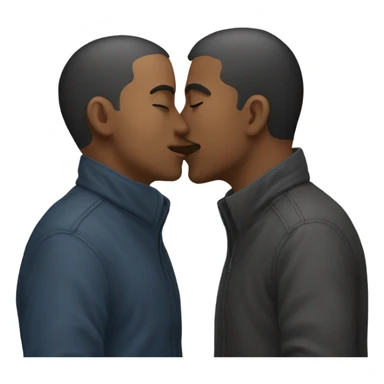 gay guys kissing sticker