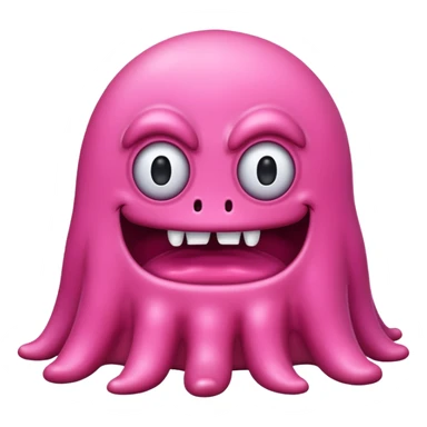 pink slime monster sticker