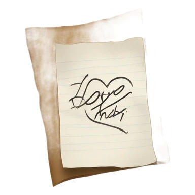 paper that says love this sticker