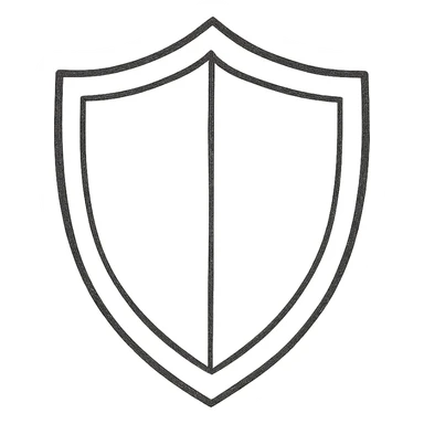 shield icon, flat minimalist icon style, simple and clean lines, no fill sticker