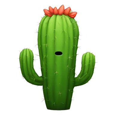 sad cactus sticker