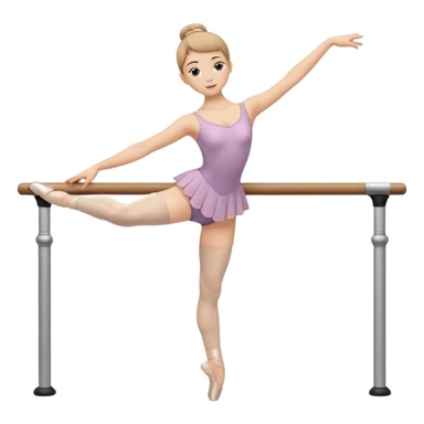 ballet barre, classic studio setting sticker
