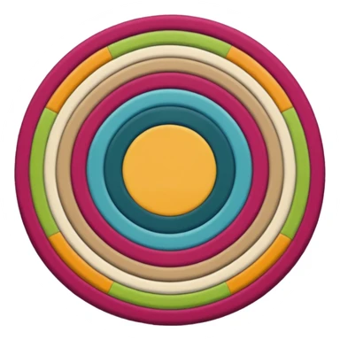 Circle rug sticker