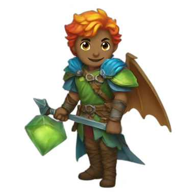 Rainbow dungeons and dragons  sticker