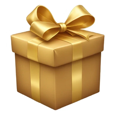 gift box with golden bow sticker