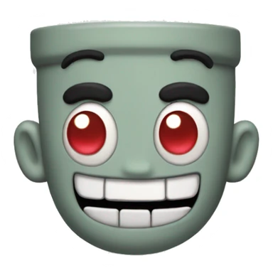 Cuphead video game character sticker