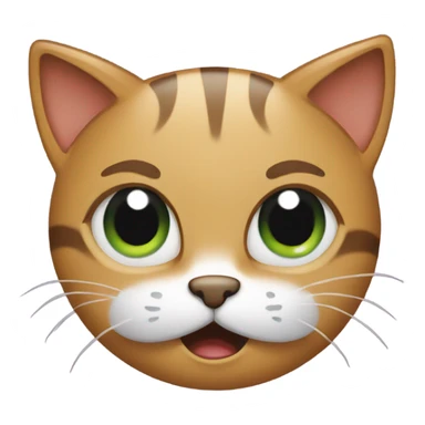 cat bawling  sticker