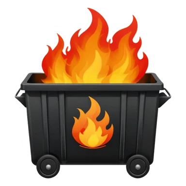 Dumpster fire sticker