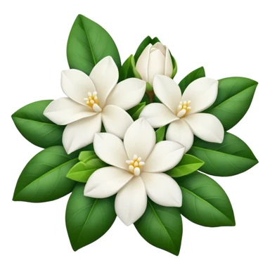 White gardenia flowers bouquet  sticker