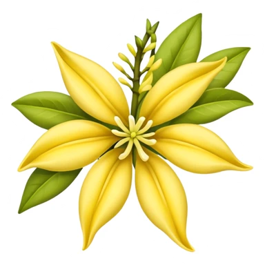 ylang ylang flower sticker