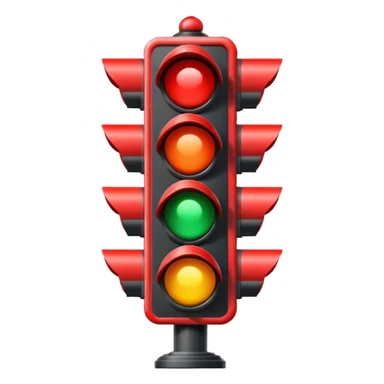 Red Traffic Light sticker