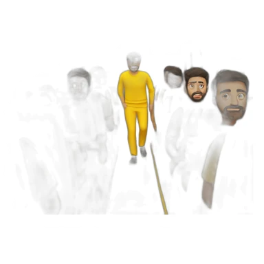 Armenian men in yellow clothing in the bus sticker