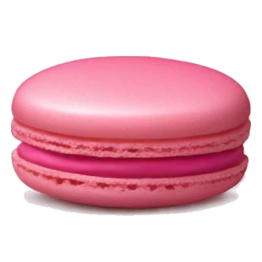 pink macaron cookie sticker