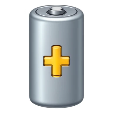 realistic small battery sticker
