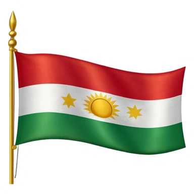 Kürdistan bayrağı sticker