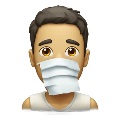 Sick with stuffed nose sticker