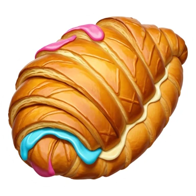 colorful croissant  sticker