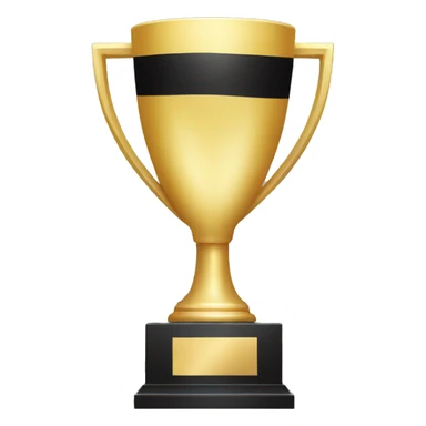 black and white trophy emoji sticker