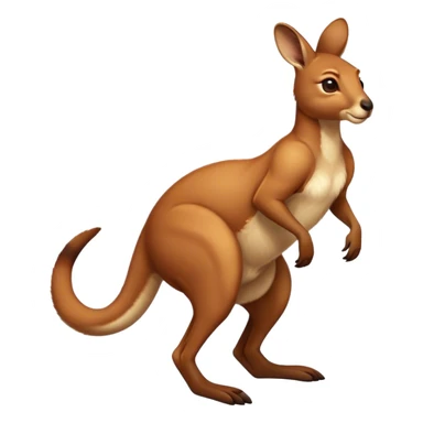 the iconic Full-body Australian Kangaroo  jump– Cinematic-realistic Australian kangaroo, jumping with powerful hind legs and a muscular tail for balance. Its reddish-brown fur glows under the golden sunlight, ears perked and eyes alert.  sticker