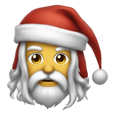 Heavy metal Santa  sticker