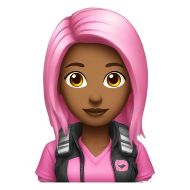 Pink gamer girl accessories  sticker