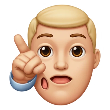 pointing finger sticker