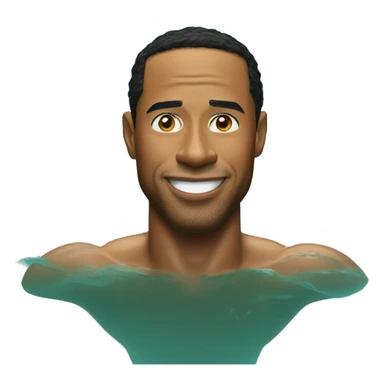 Tiger woods swimming sticker