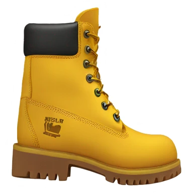 yellow boot timberland sticker