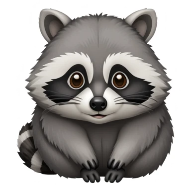 Fat Raccoon sticker