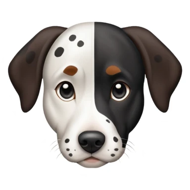 Black and white patch and spotted pointer dog  sticker