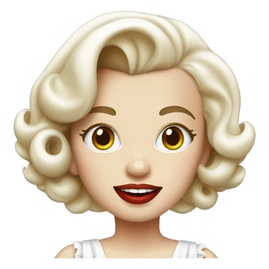 Marilyn Monroe in a maid dress sticker