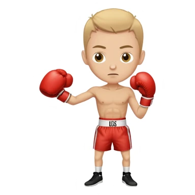 skinny white guy boxing  sticker