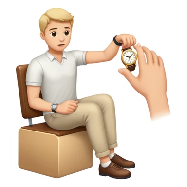 Someone waiting impatiently  sticker