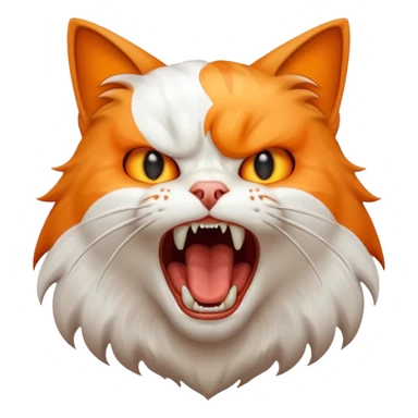 Chat qui crie de toute ses forces sticker