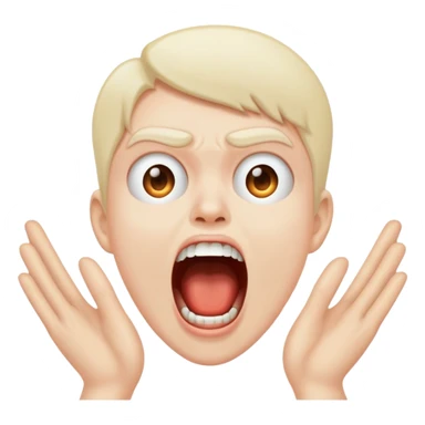 Silent scream sticker