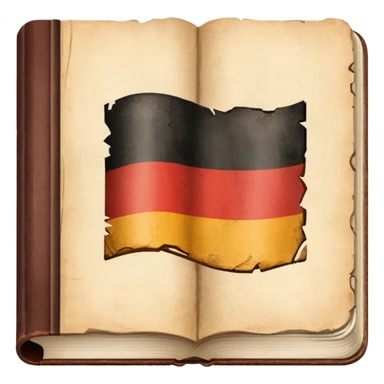 a school textbook with a fragment of Germany on the cover sticker