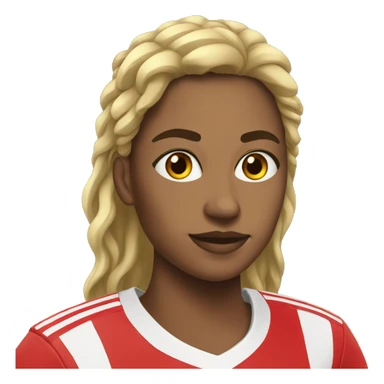 Joueuse de foot sticker