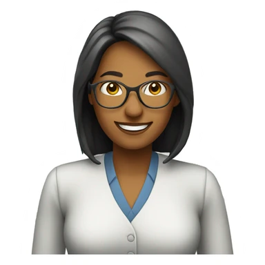 Teacher woman happy sticker