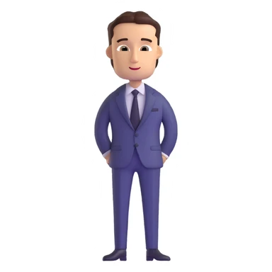 A handsome man named Alex Cansani with a modern, polished appearance sticker