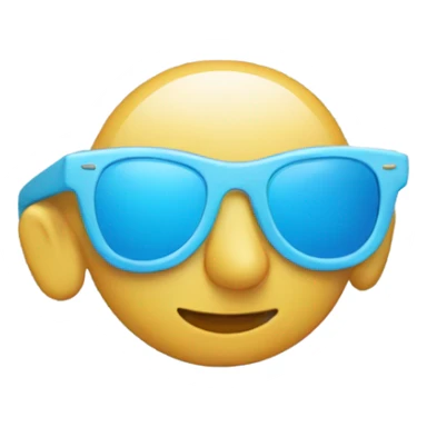 Light blue sunglasses sticker
