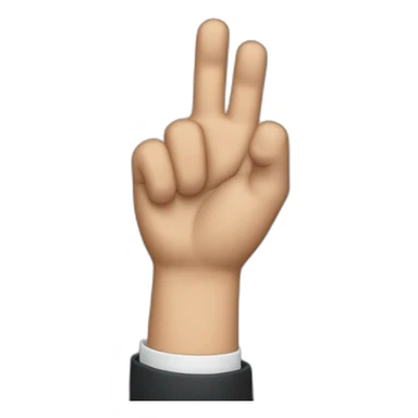 Jerome powell holding his palm up sticker