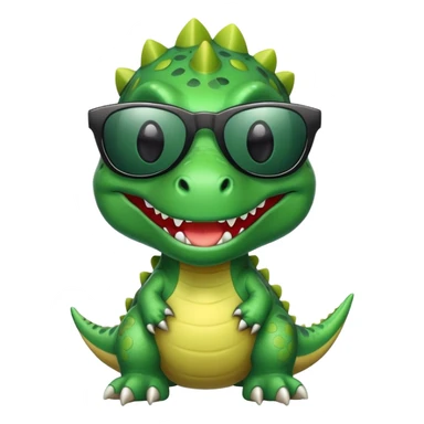 Dino wearing sunglasses sticker