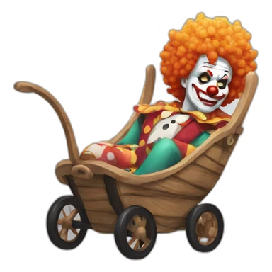 buggy the clown one piece sticker