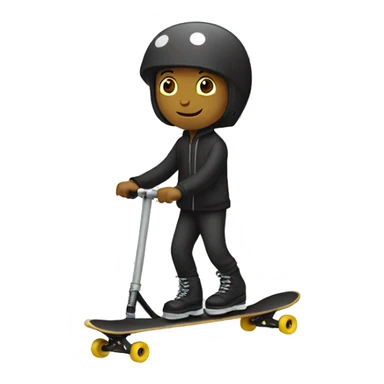 mono en patinete sticker